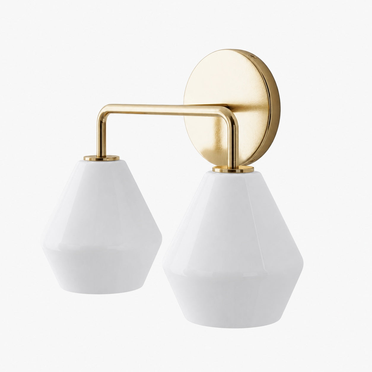 Merin Multi Head Dressing Table Wall Lamp - Metal And Glass Sculptural Lamp