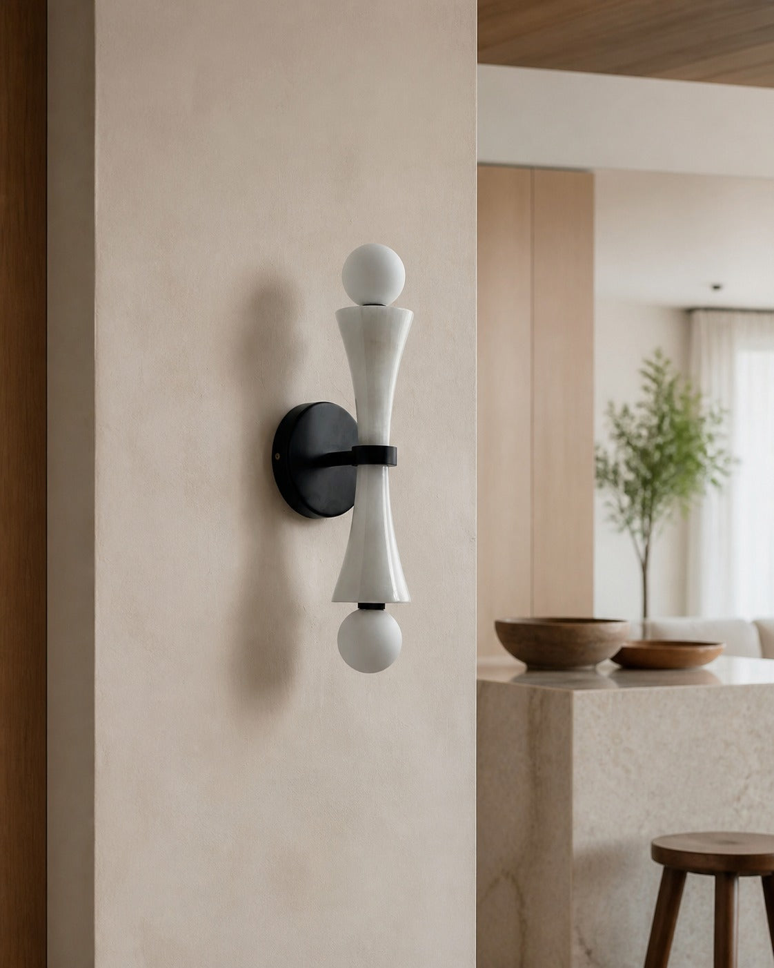 Modern Linear Wall Lamp – Minimalist LED Sconce for Bedroom Living Room Hallway