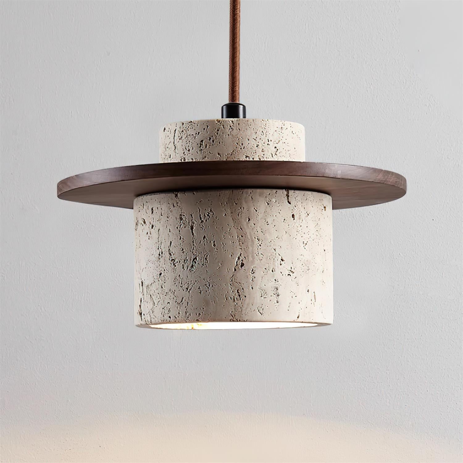 Retro Wabi Sabi Textured Travertine Wall Lamp