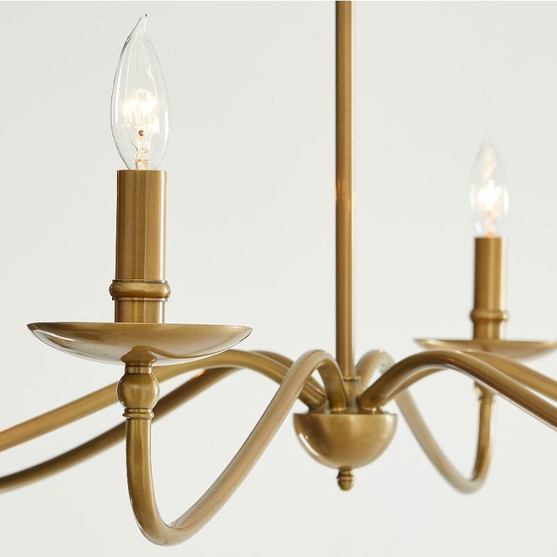 Reticula Modern Round Chandelier – Iron Frame with Open Circular Design for Dining or Entry