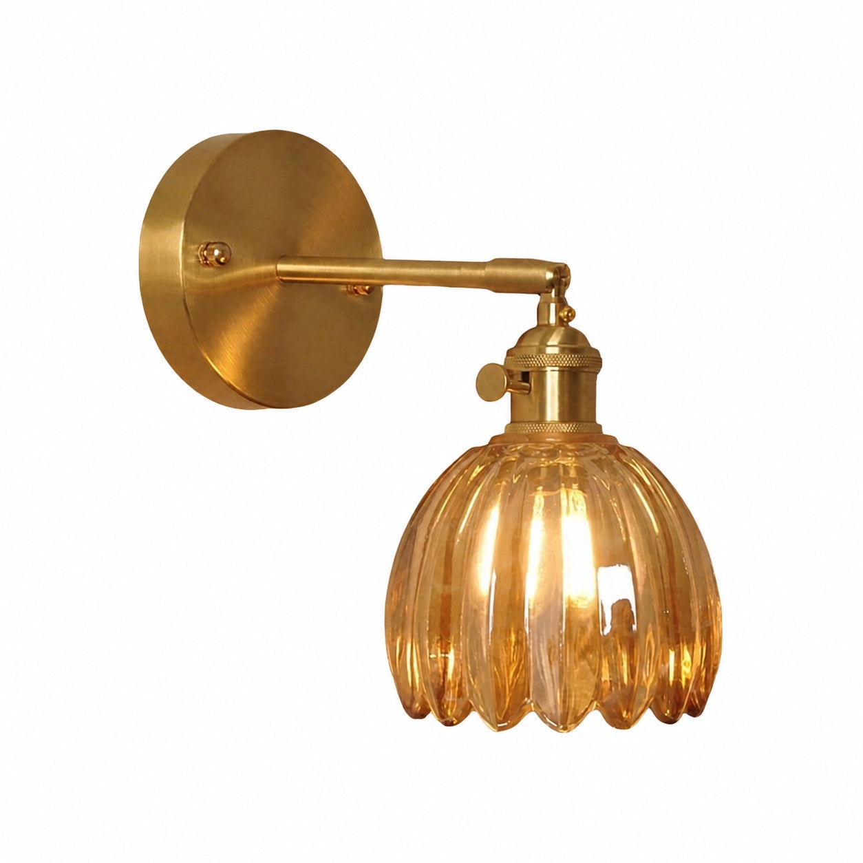 Blossix Floral Tulip Wall Sconce – Modern Wall Lamp Metal Base for Home Interior Lighting U27