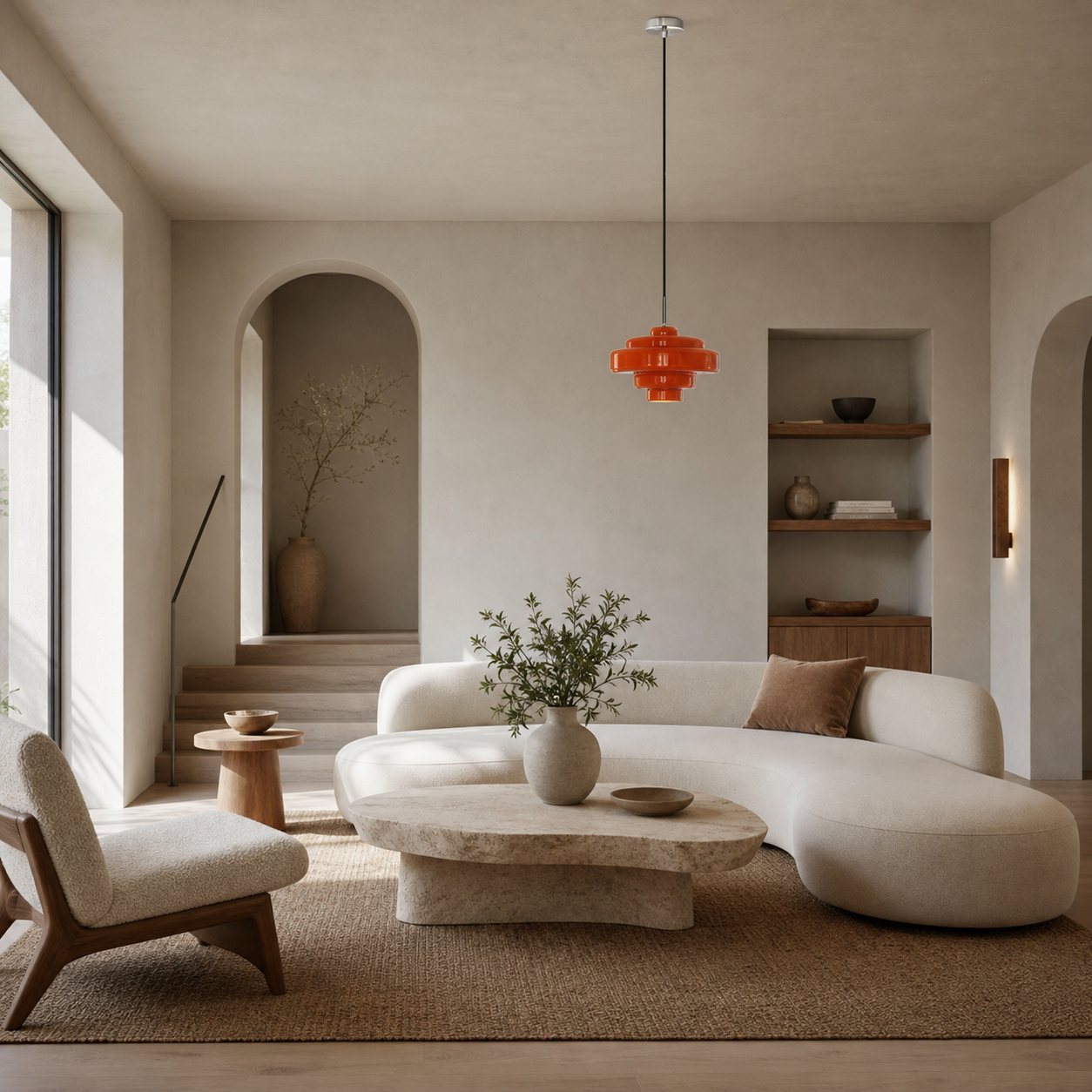 Koloro Millie Glass Pendant Light - Retro Style with Modern Elegance