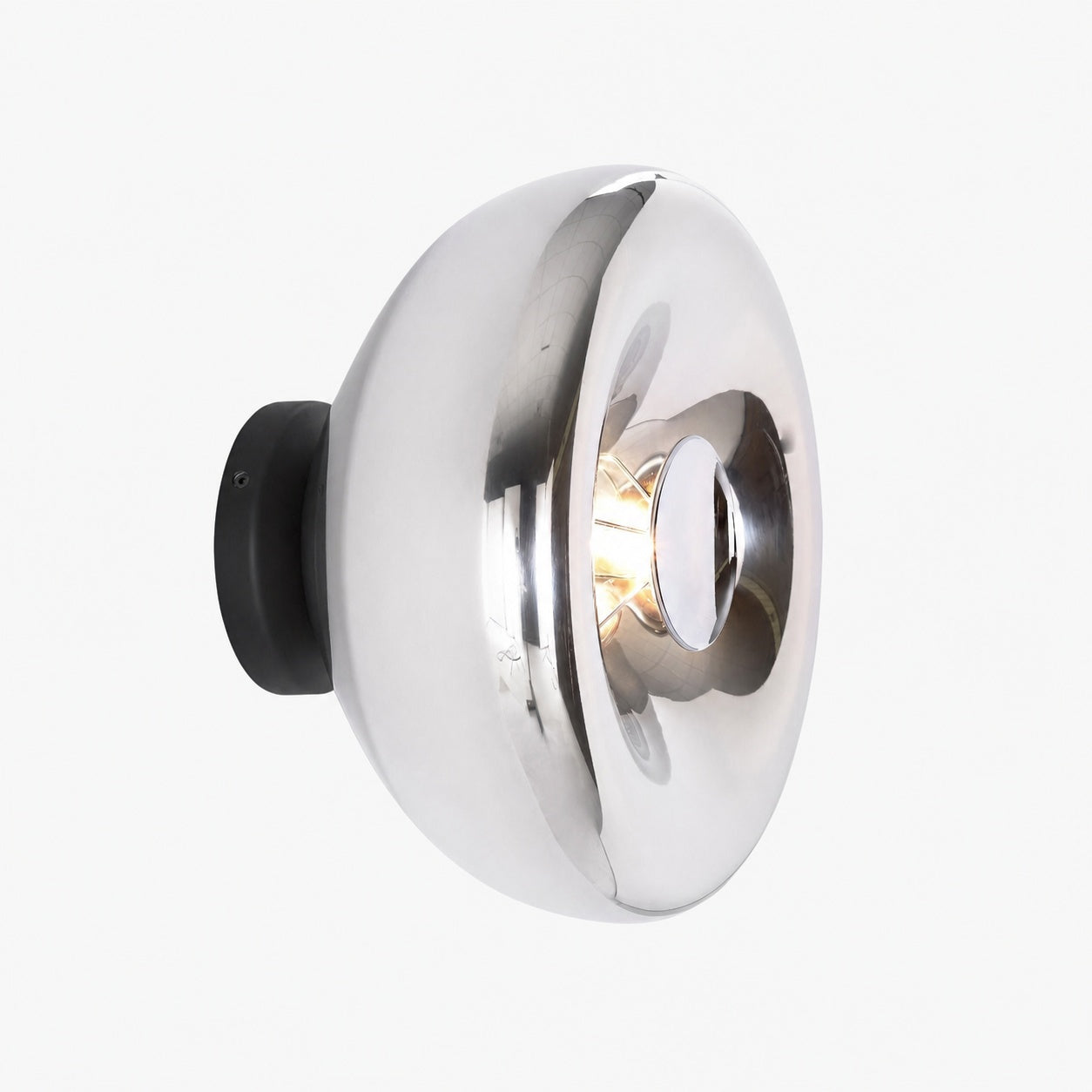Ivoran Wall Sconce - Round Glass and Metal Modern Sconce for Modern Interiors