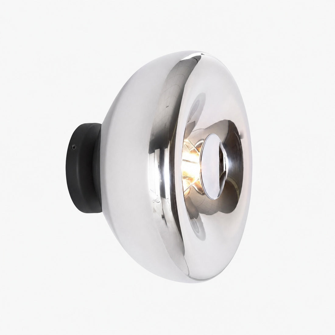 Ivoran Wall Sconce - Round Glass and Metal Modern Sconce for Modern Interiors