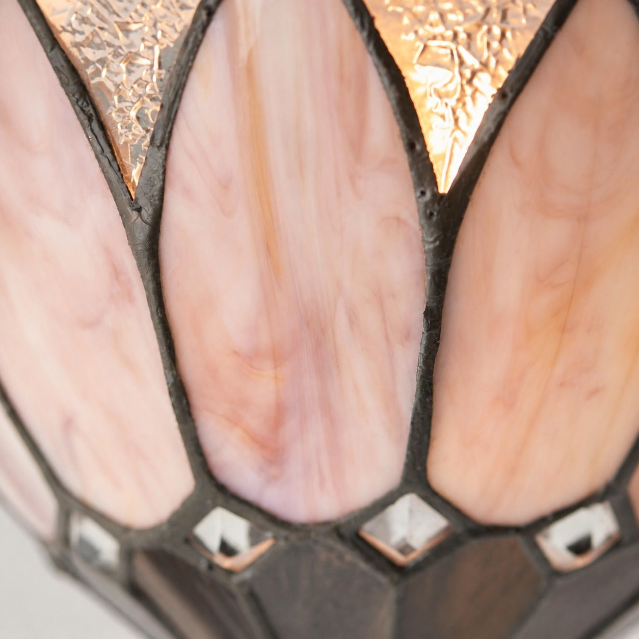 TF Brooklyn Elegant Wall Light - Art Deco Glass Wall Sconce for Living Room or Hallway