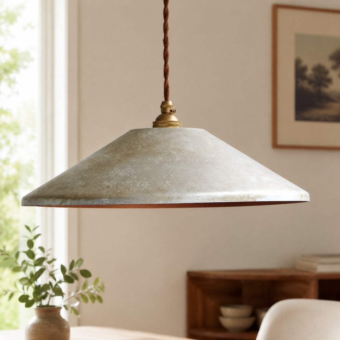 Hand-Rusted Nordic Farmhouse Pendant Light Fixture