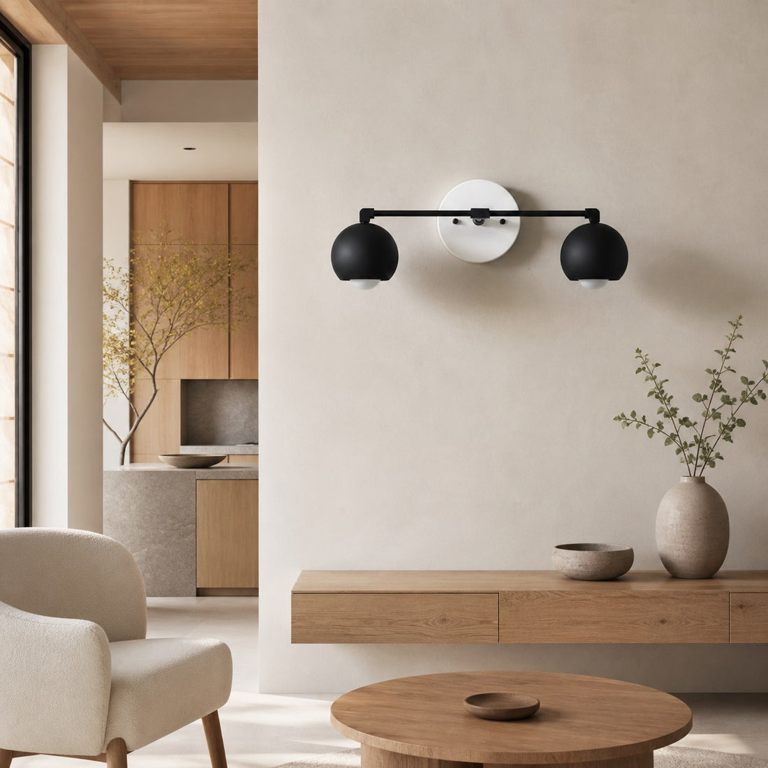 Metio Dome Decorative Vanity Light - Classic Orb Shade Bathroom Wall Lamp