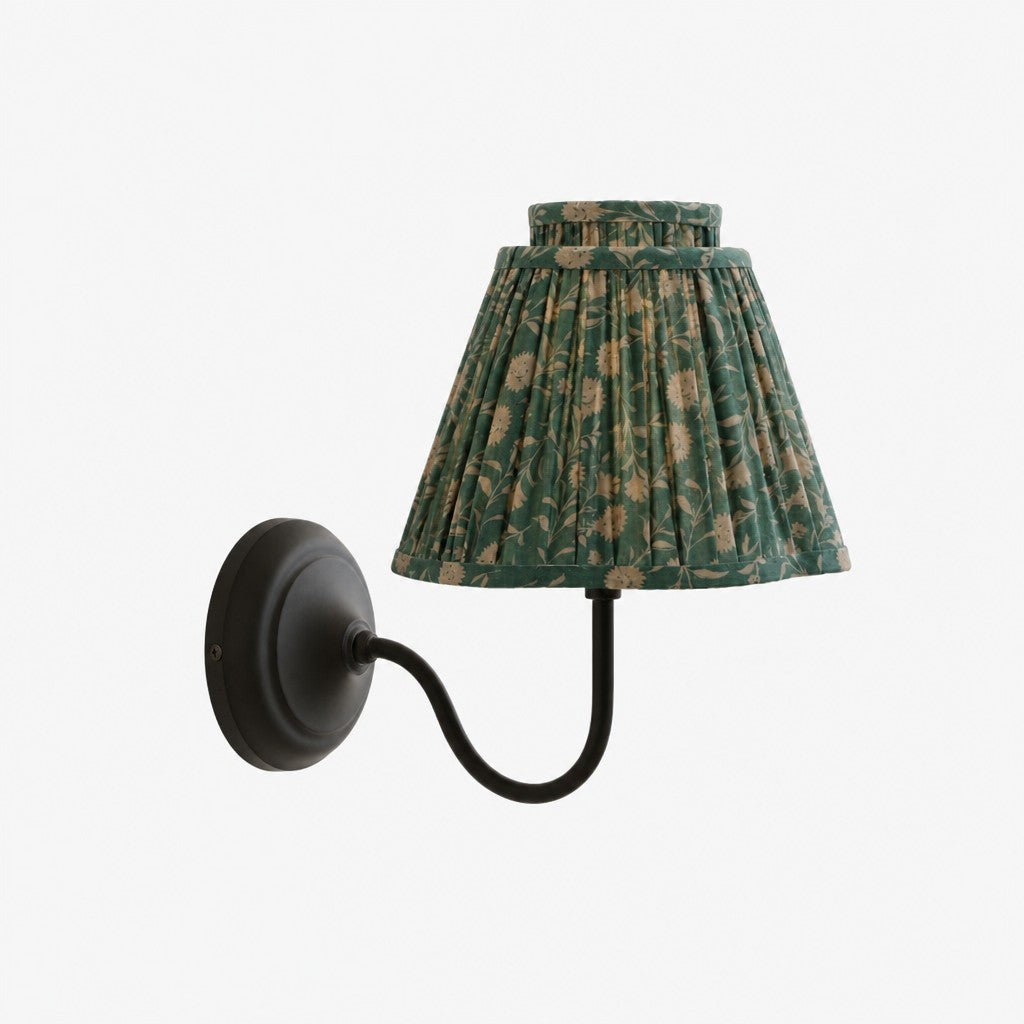 Solmire Contemporary Fabric Wall Sconce Fabric Metal Wall Light for Bedroom and Hallway Study Room