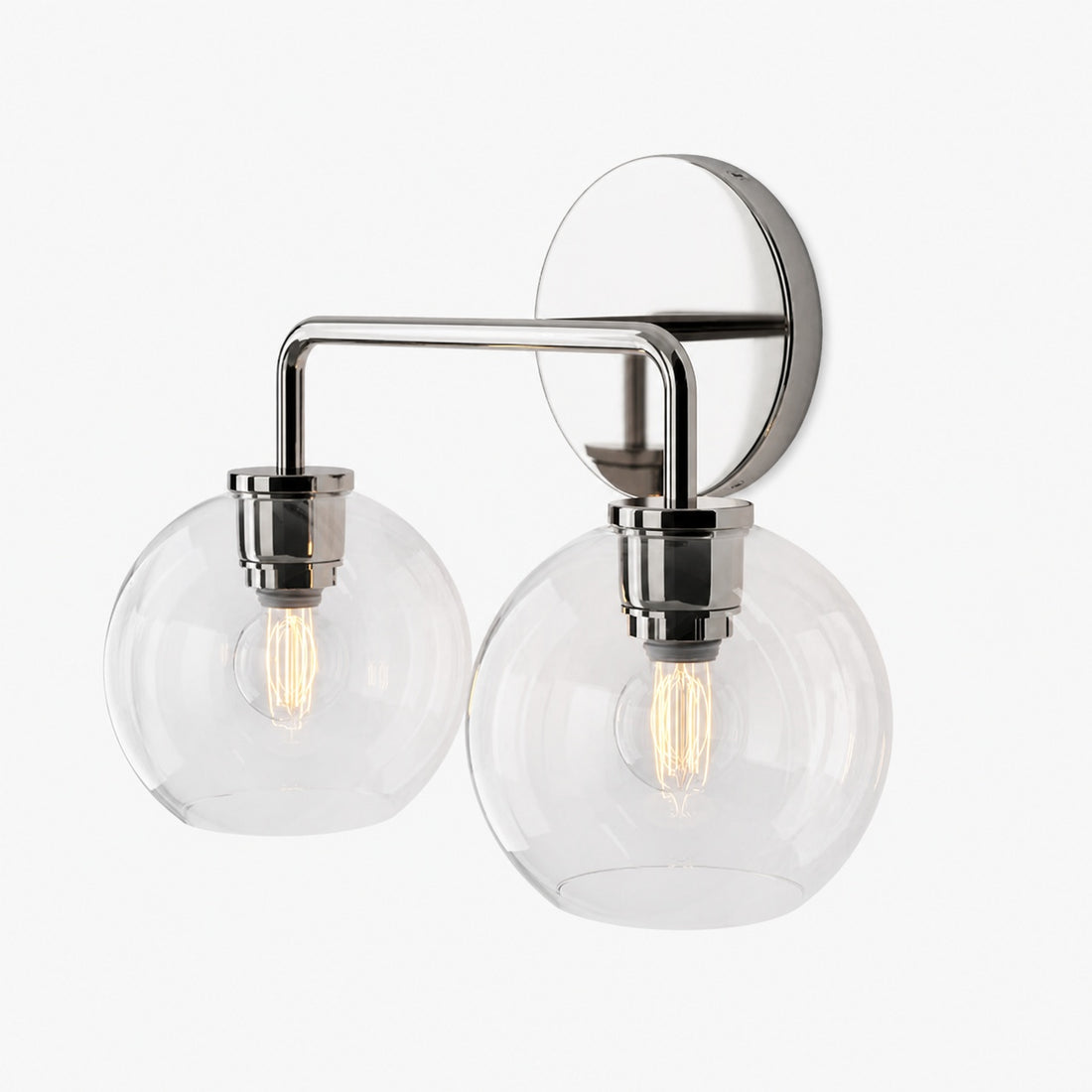Selvion Artistic Globe Sconce Light - Handcrafted Glass Sculptural Wall Fixture