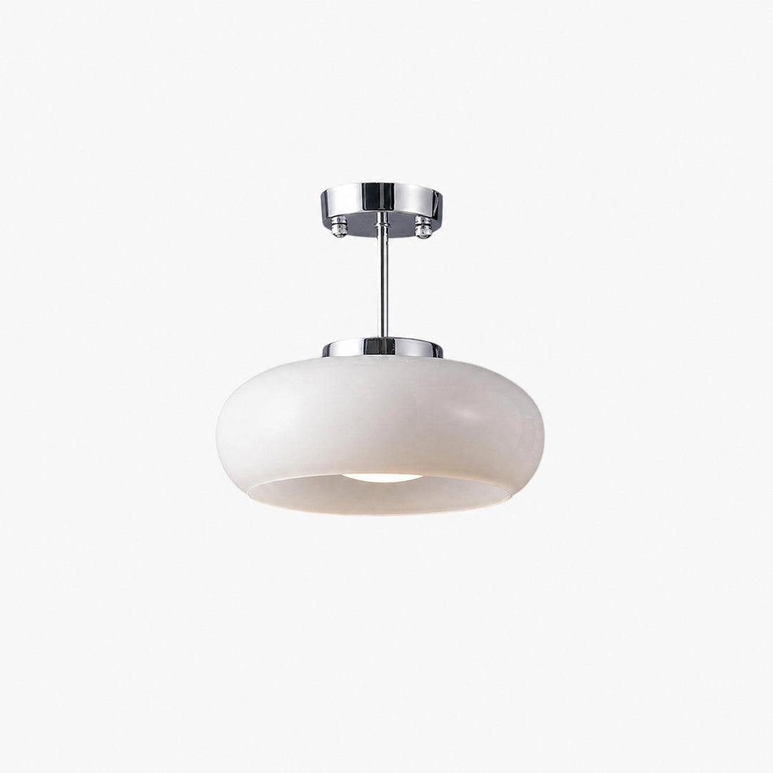 Bauvia Modern Round Glass Ceiling Lamp Clean Bauhaus Look Comfortable Ambient Lighting N63