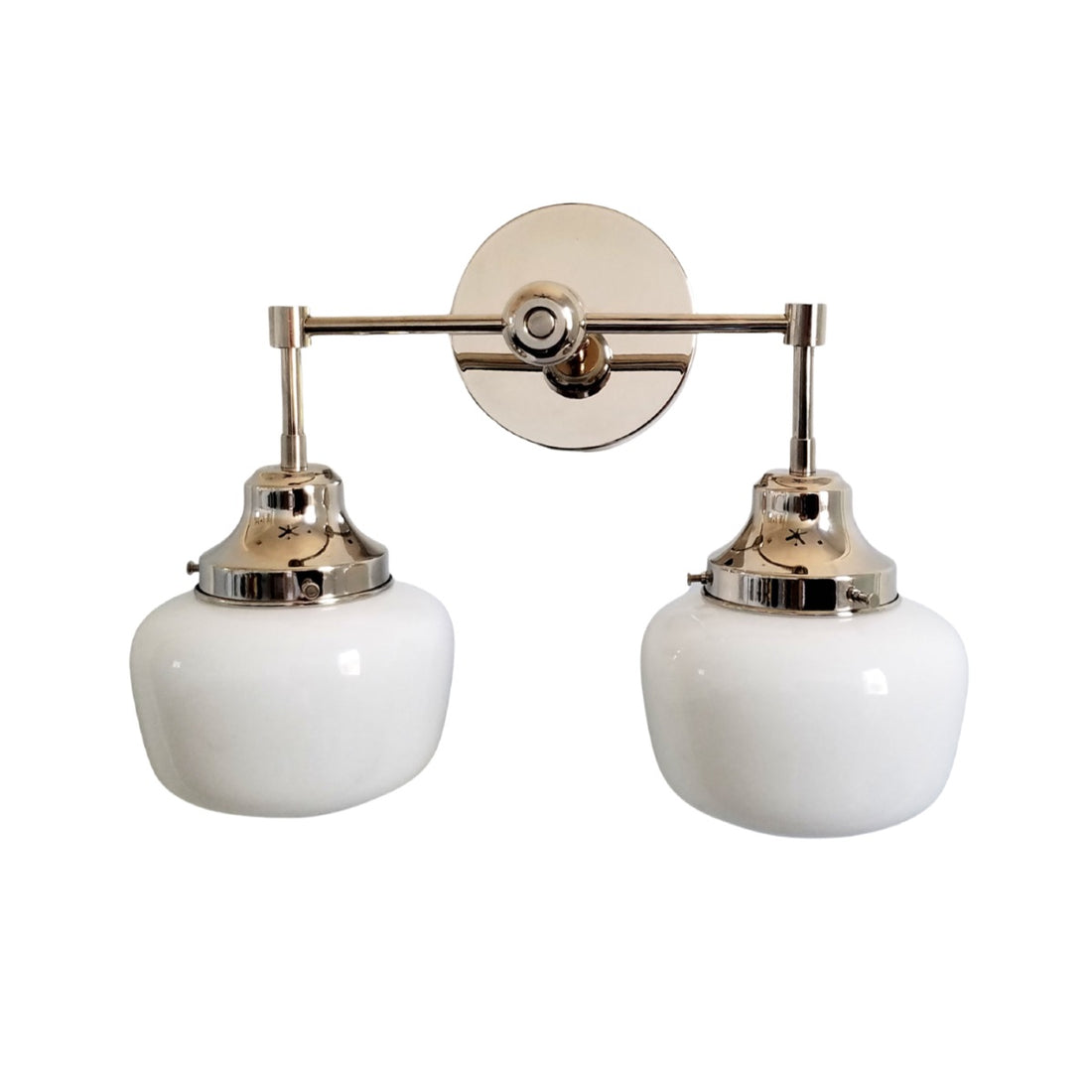 Double McMain Wall Sconce - Metal Glass Bubble Pop Vanity Wall Light