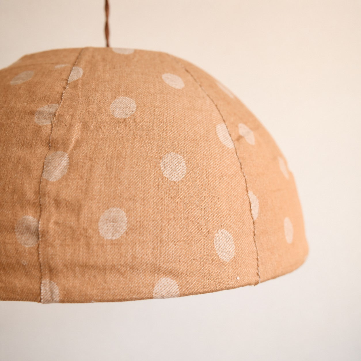 Close view of woven linen dot texture
