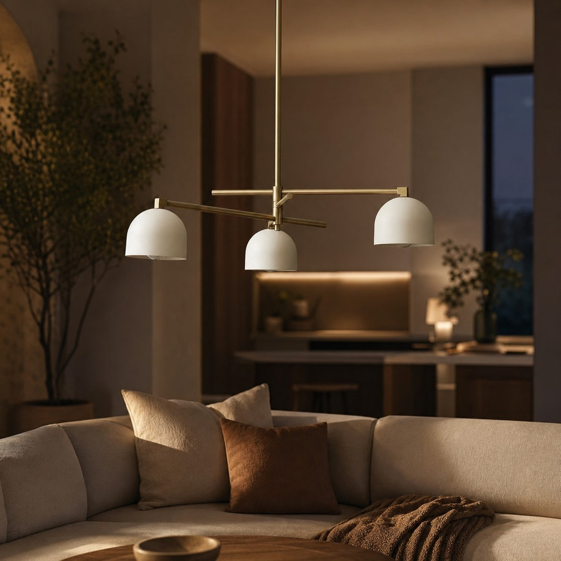 Metio Dome Stylish Ceiling Chandelier - Timeless Home Lighting Accent