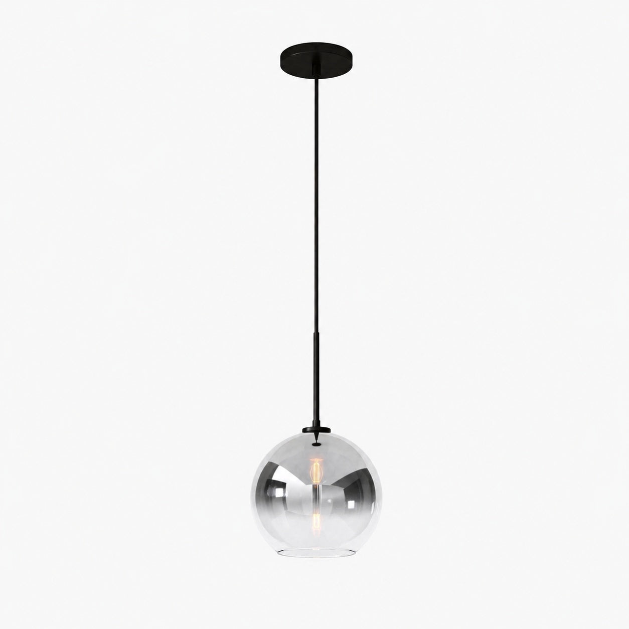 Selvion Sculptural Globe Pendant Light - Modern Glass Pendant Lamp - Sleek Design
