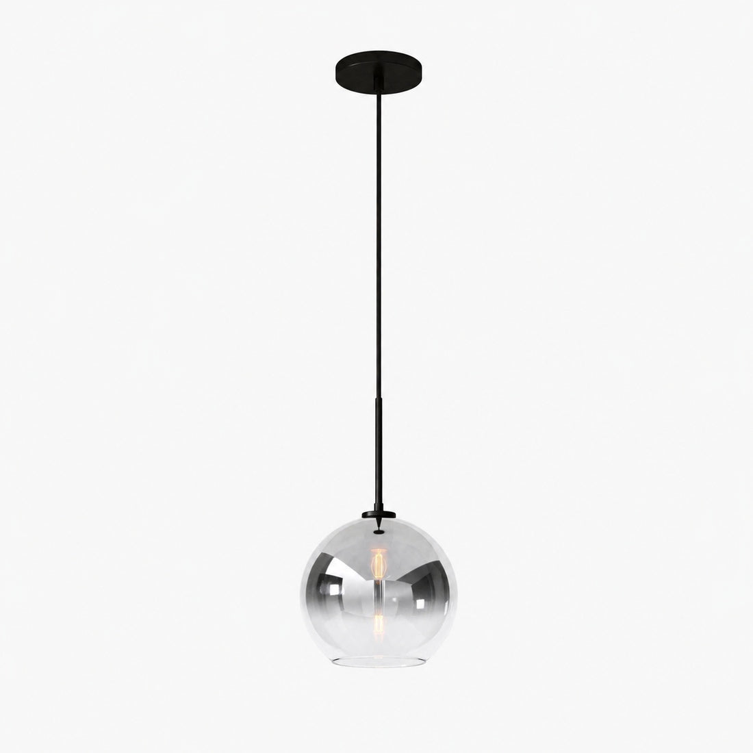 Selvion Sculptural Globe Pendant Light - Modern Glass Pendant Lamp - Sleek Design