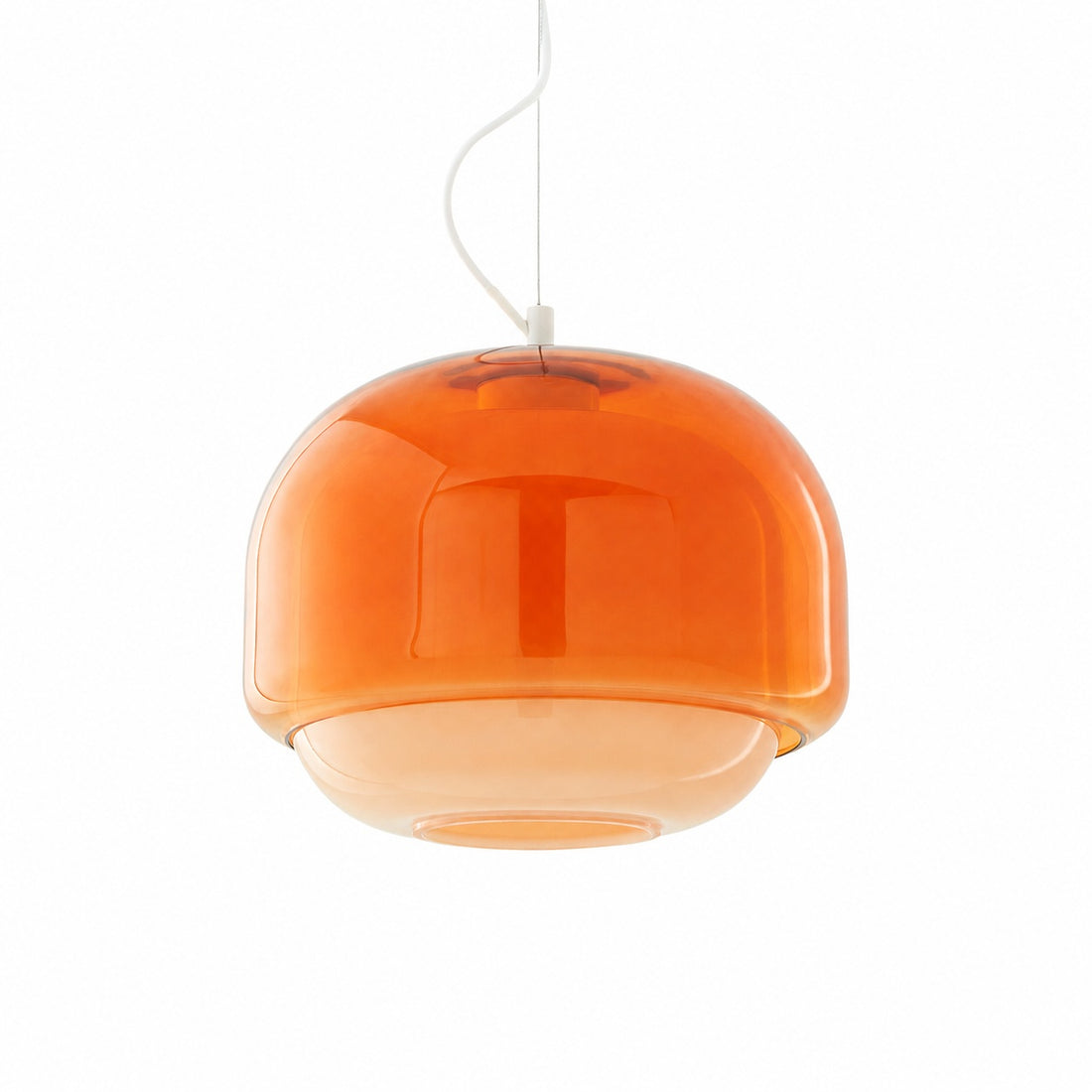Clinco Modern Mushroom Pendant Light - Colored Glass Hanging Light