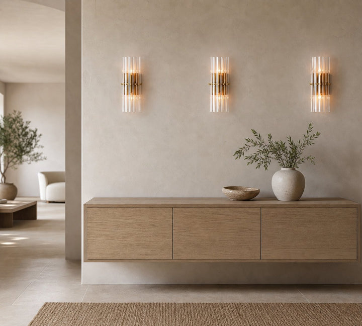 Lumora Crystal Wall Sconce – Elegant Lighting for Hallway & Bedroom