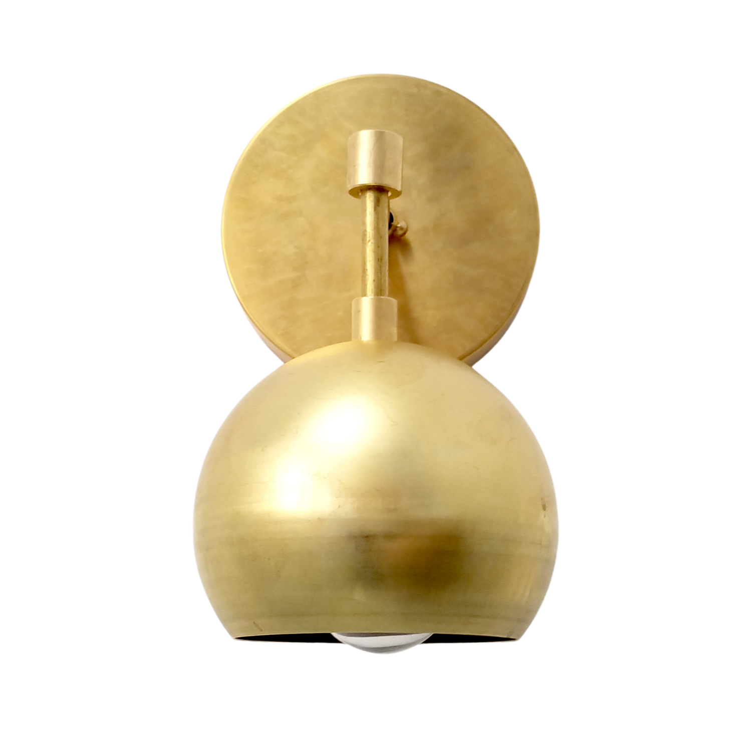 Mid Century Modern Brass Wall Sconce - Versatile Home Accent Light