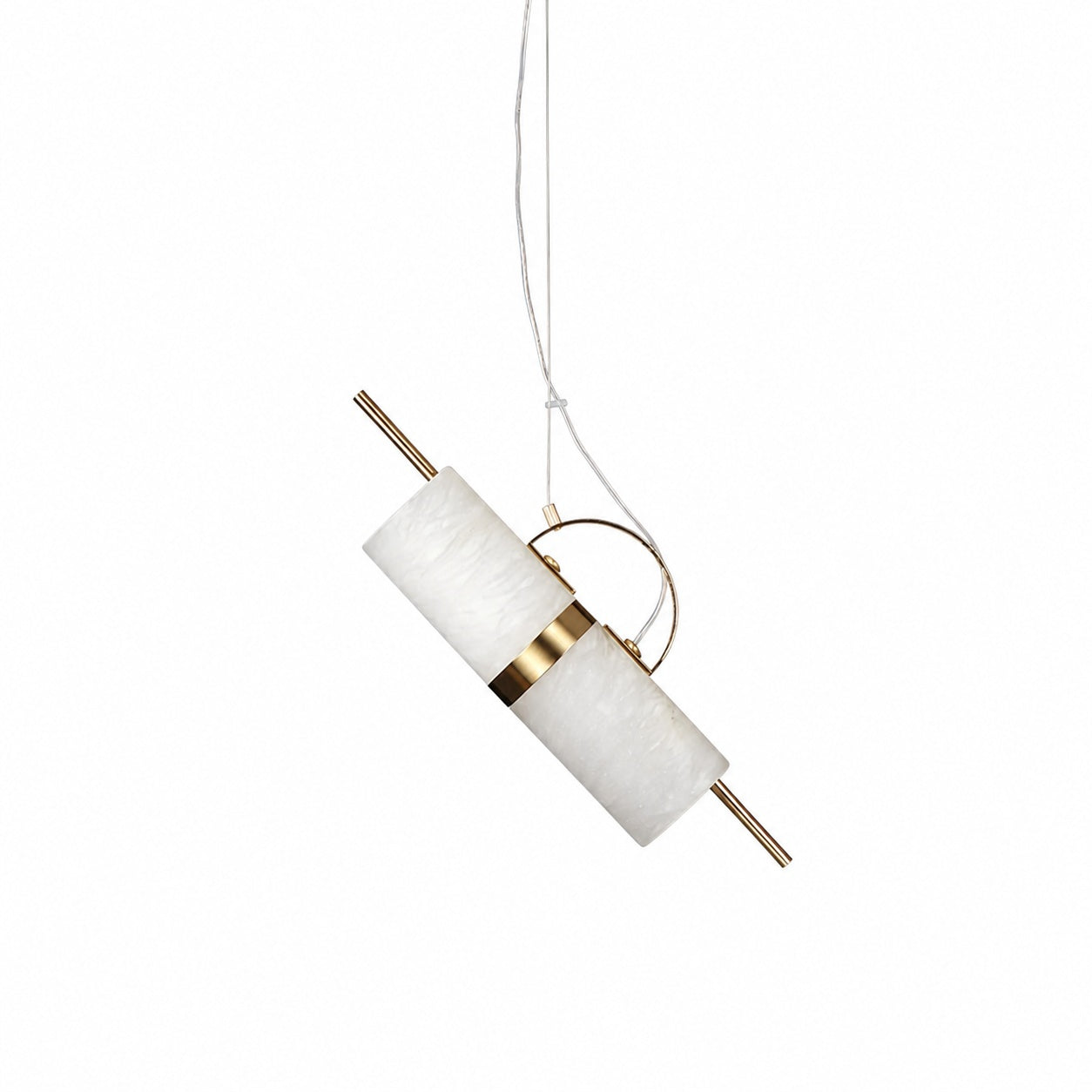 Mini Cylindrical Alabaster Pendant Light