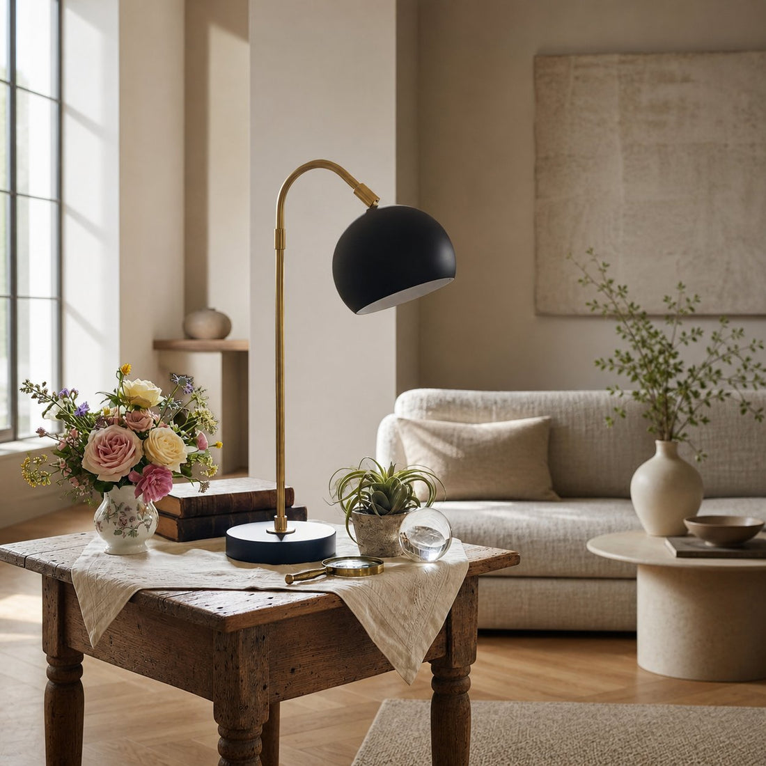 Ornato Luxe Modern Accent Table Lamp - Stylish Home Light