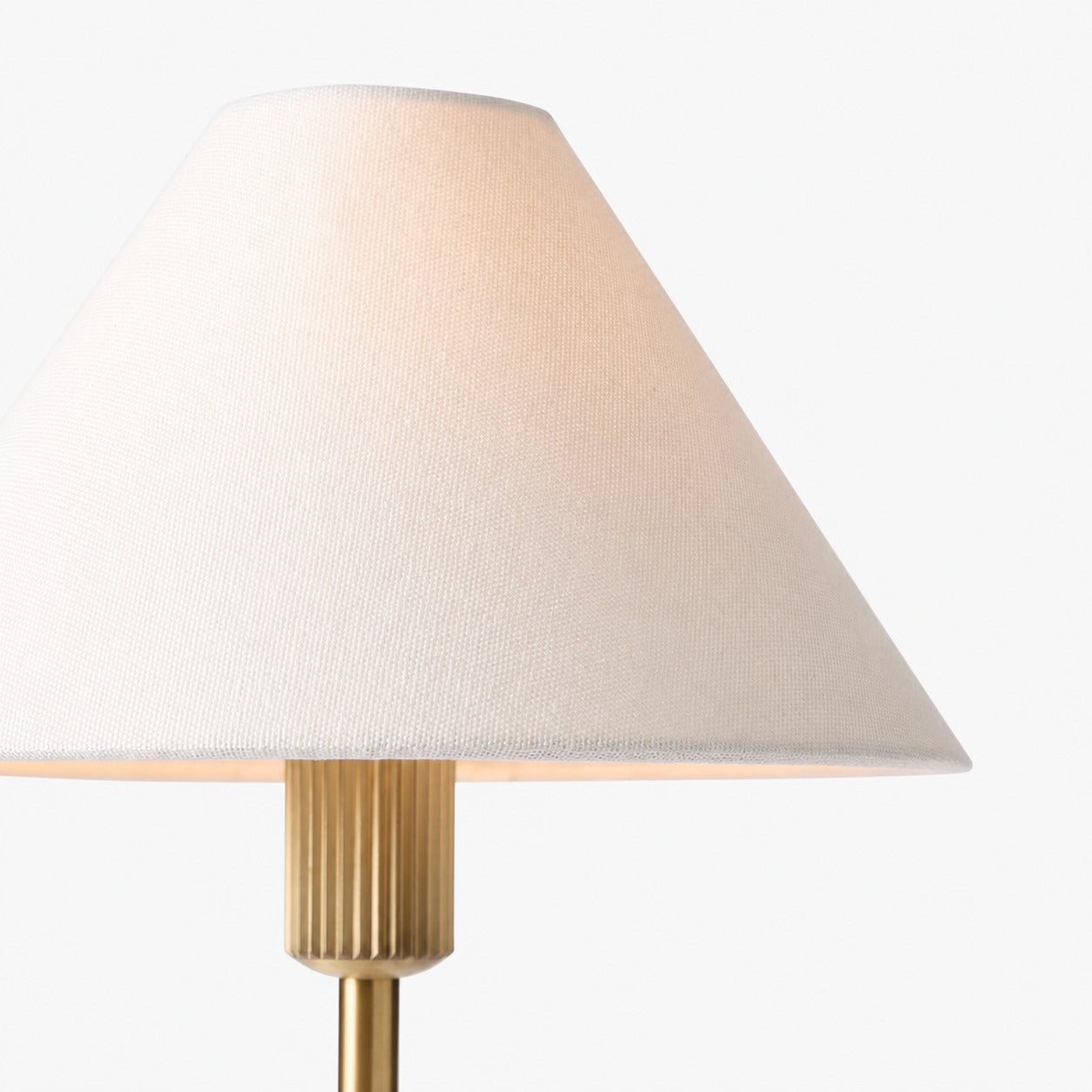 Diora Table & Floor Lamps - Linen Shade Modern Linear Style Sophisticated Accent
