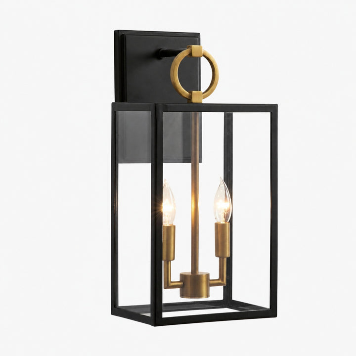 Ferrix Industrial Iron Outdoor Wall Lamp - Lighting Stylish Exterior Glass Lighting