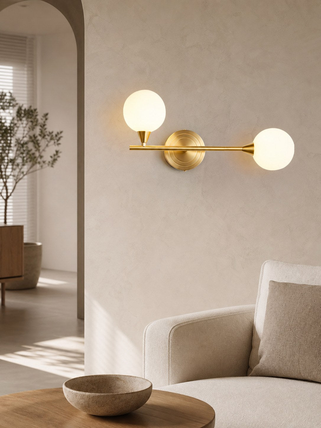 Holten Brass Armed Sconce