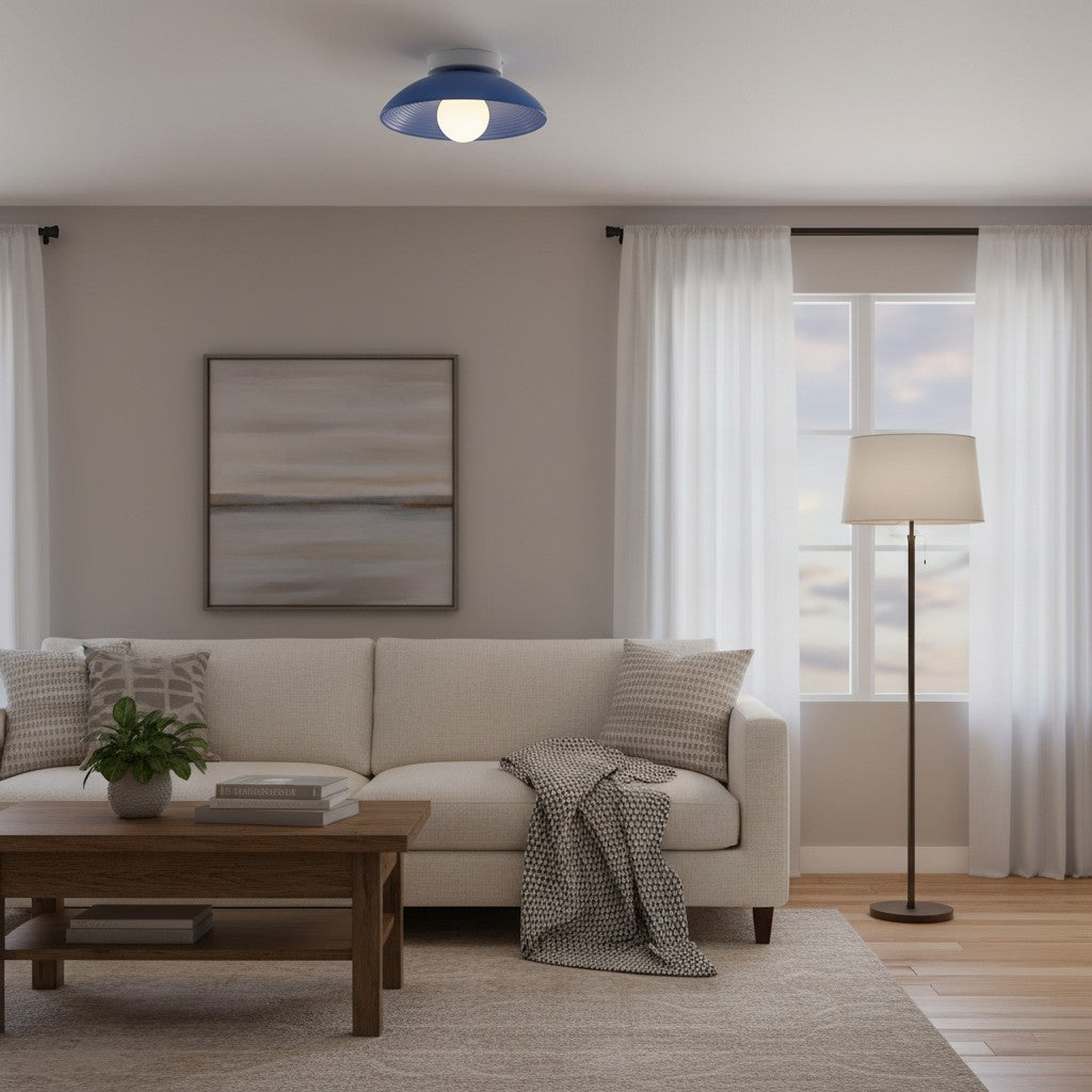 Ovalune Organic Textured Ceiling Light Sculptural Design Flush Mount - Modern Style for Living Room