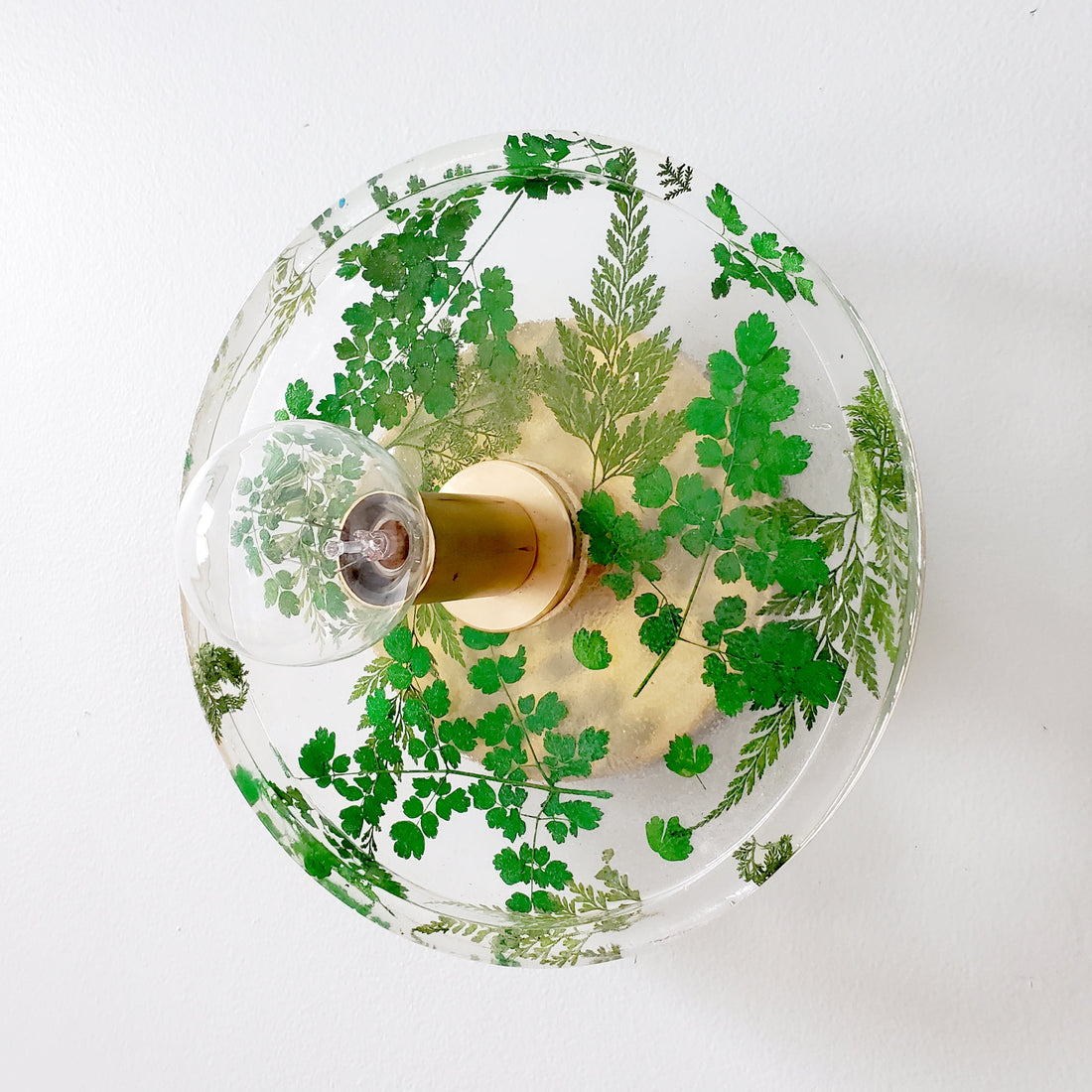 Botanical Wall Sconce - Handmade Resin Leaves Romantic Accent Lighting