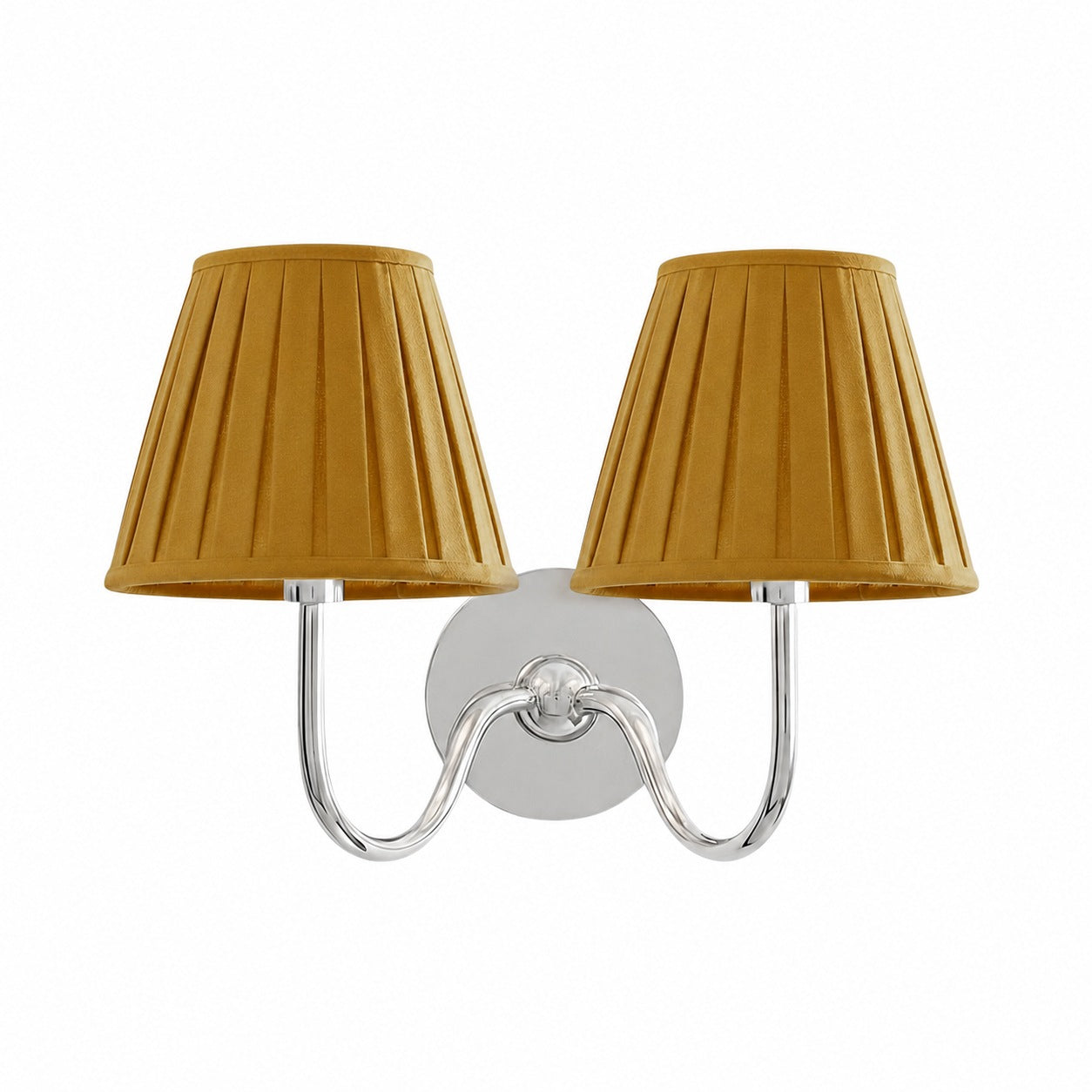 Luvora Vintage Pleated Shade Wall Lamp - Modern Brass Linen Wall Lighting