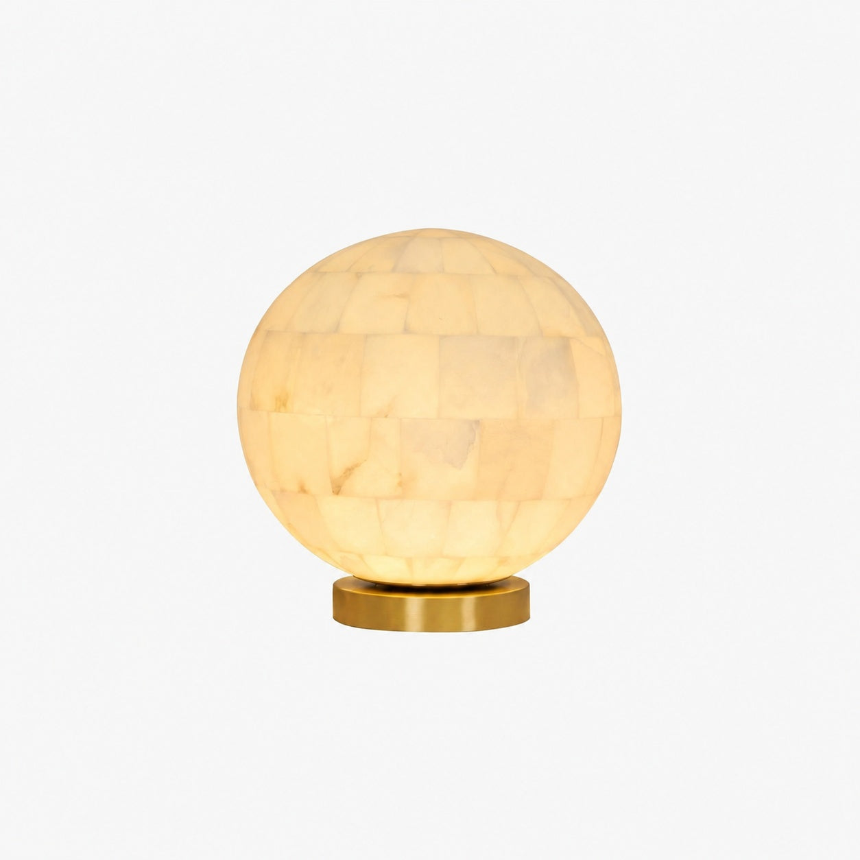 Alabaster Ball Table Lamp