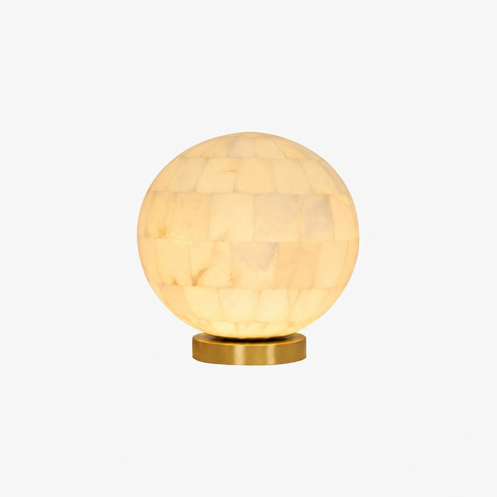 Alabaster Ball Table Lamp
