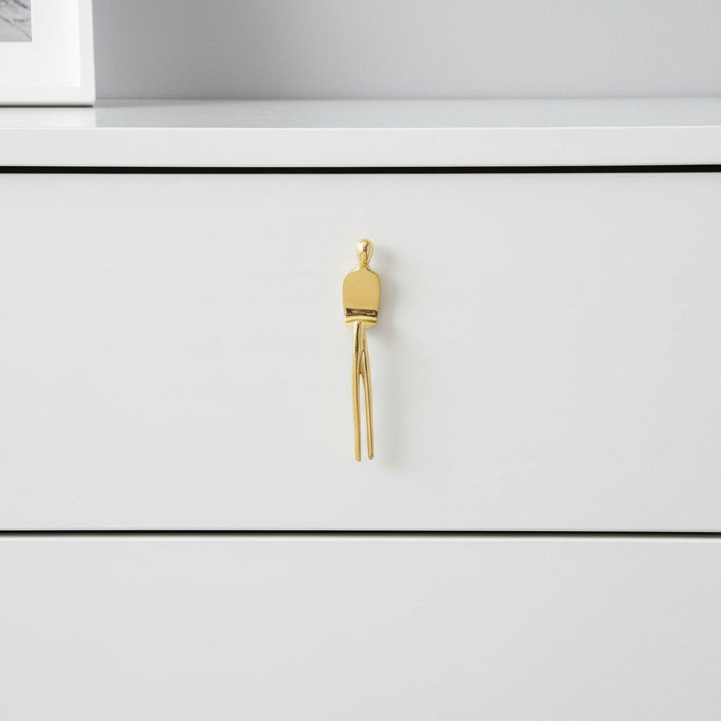 Verlitho Artful Minimalist Cabinet Handle Pull - Closet Doors Handle