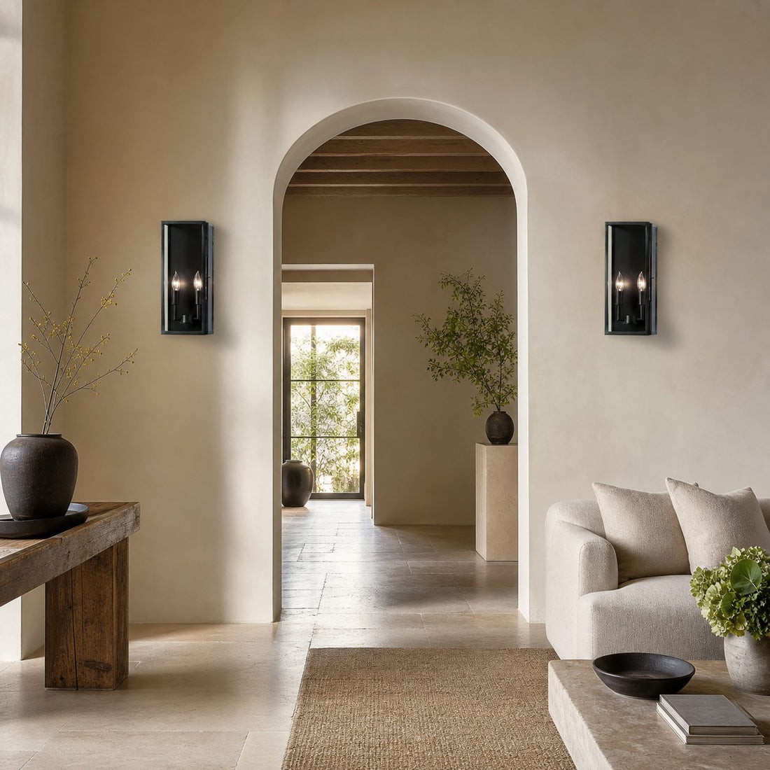 Ferrix Industrial Iron Outdoor Wall Lamp - Lighting Stylish Exterior Glass Lighting
