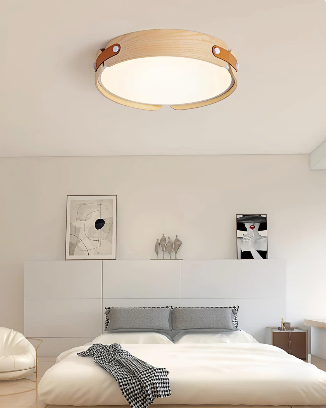 Drum Design Flush Mount Lighting
