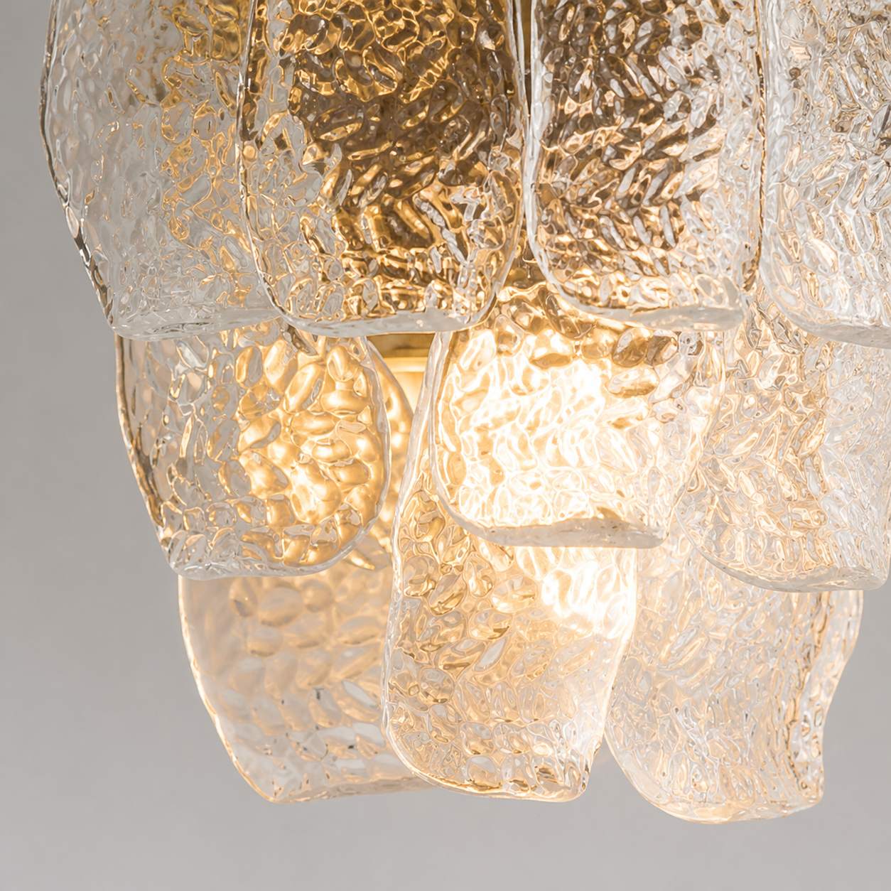 Lumvey Tiered Glass Sconce — Art Deco Wall Light for Bathroom and Hallway