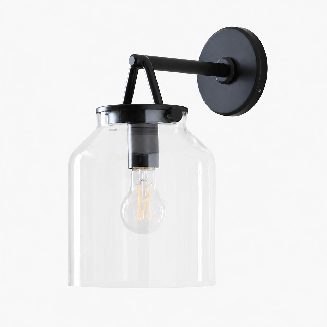 Hanton Minimalist Outdoor Wall Light - Matte Metal Industrial Sconce for Modern Spaces