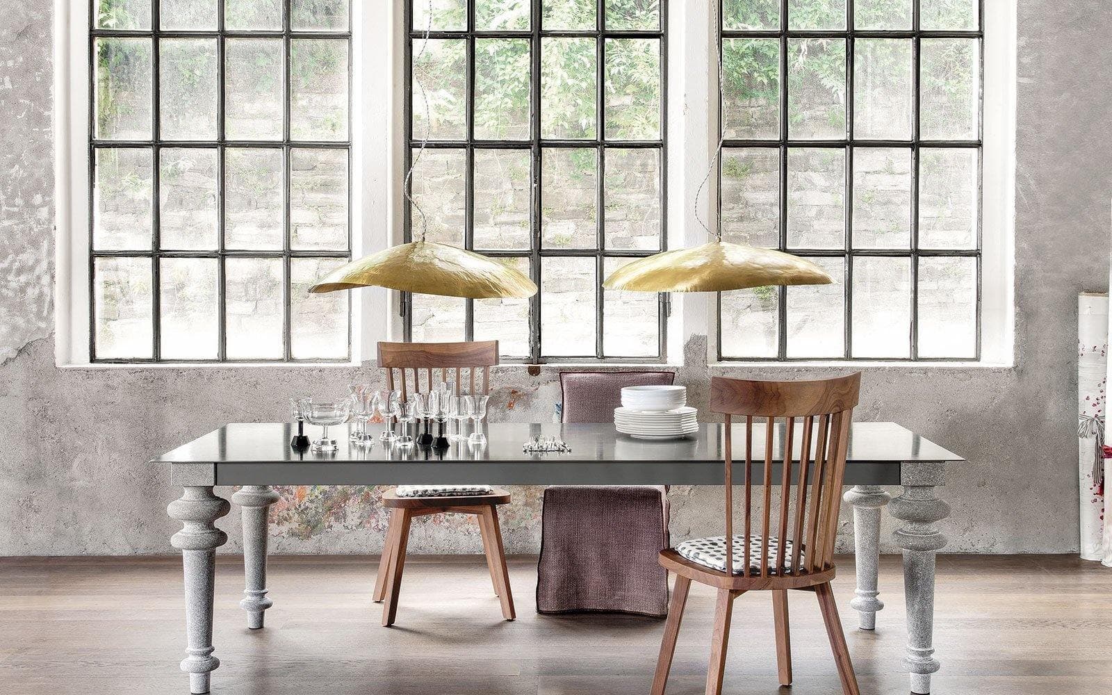 Hammered Brass Suspension Light