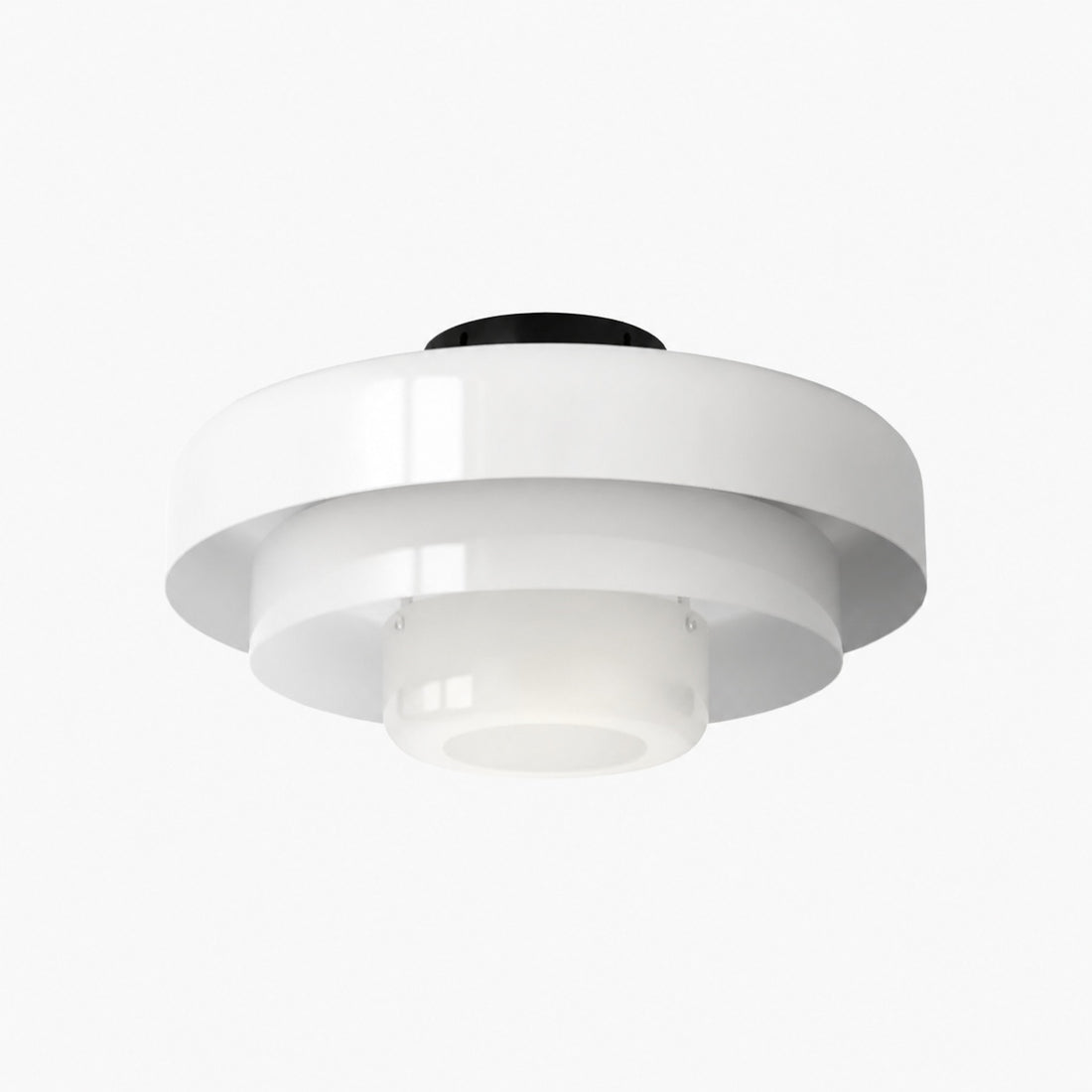 Veleora Bauhaus Three-Tier Colorful Round Macaron Ceiling Lamp - Modern Metal Design for Living Rooms