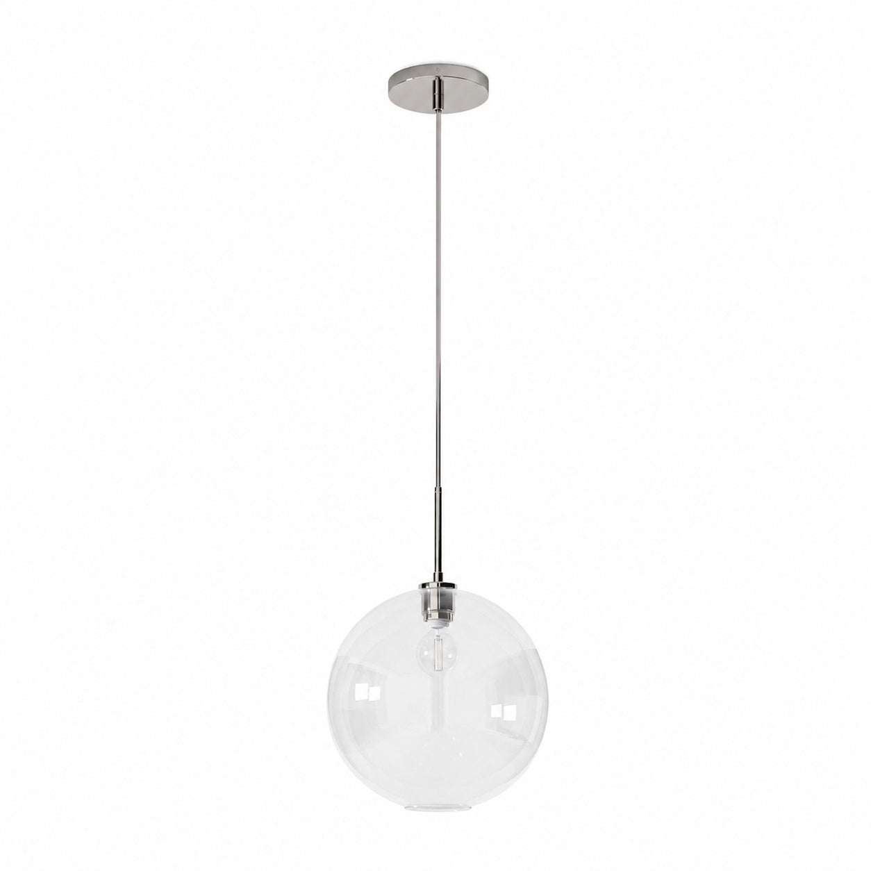 Selvion Sculptural Globe Pendant Light - Modern Glass Pendant Lamp - Sleek Design