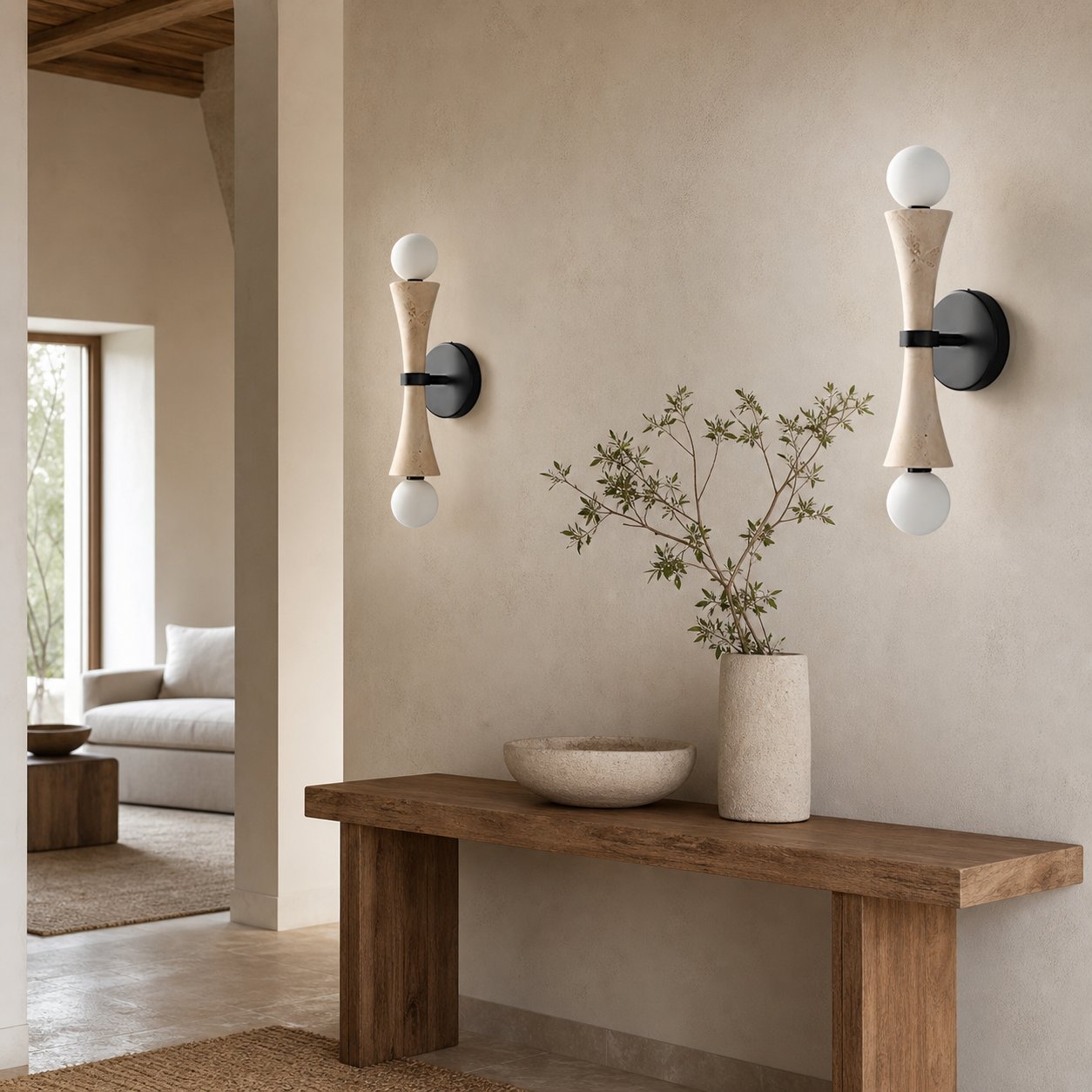 Modern Linear Wall Lamp – Minimalist LED Sconce for Bedroom Living Room Hallway