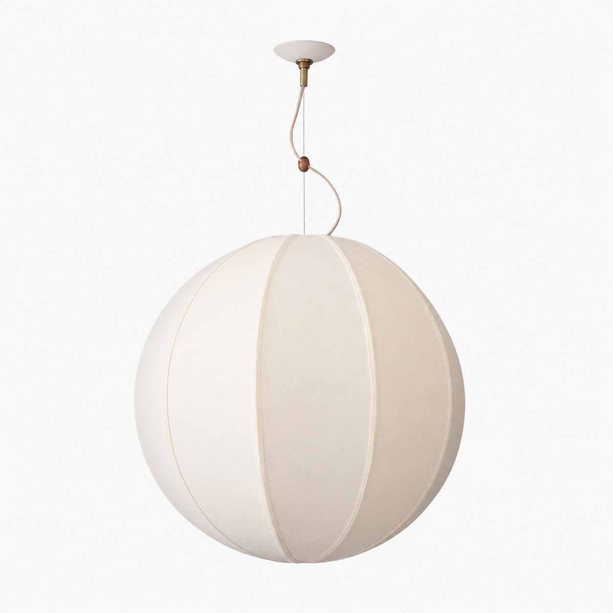 Alvian Pendant Light - Linen Shade with Adjustable Height for Cozy Dining