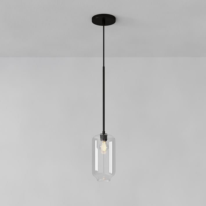 Lumivelle Pebble Pendant Light - Adjustable Glass Shade - Modern Lighting