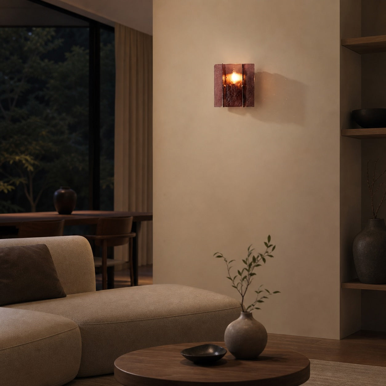 Lumiridge Modern Wall Light – Minimalist Design Metal Glass Fixture for Living Room