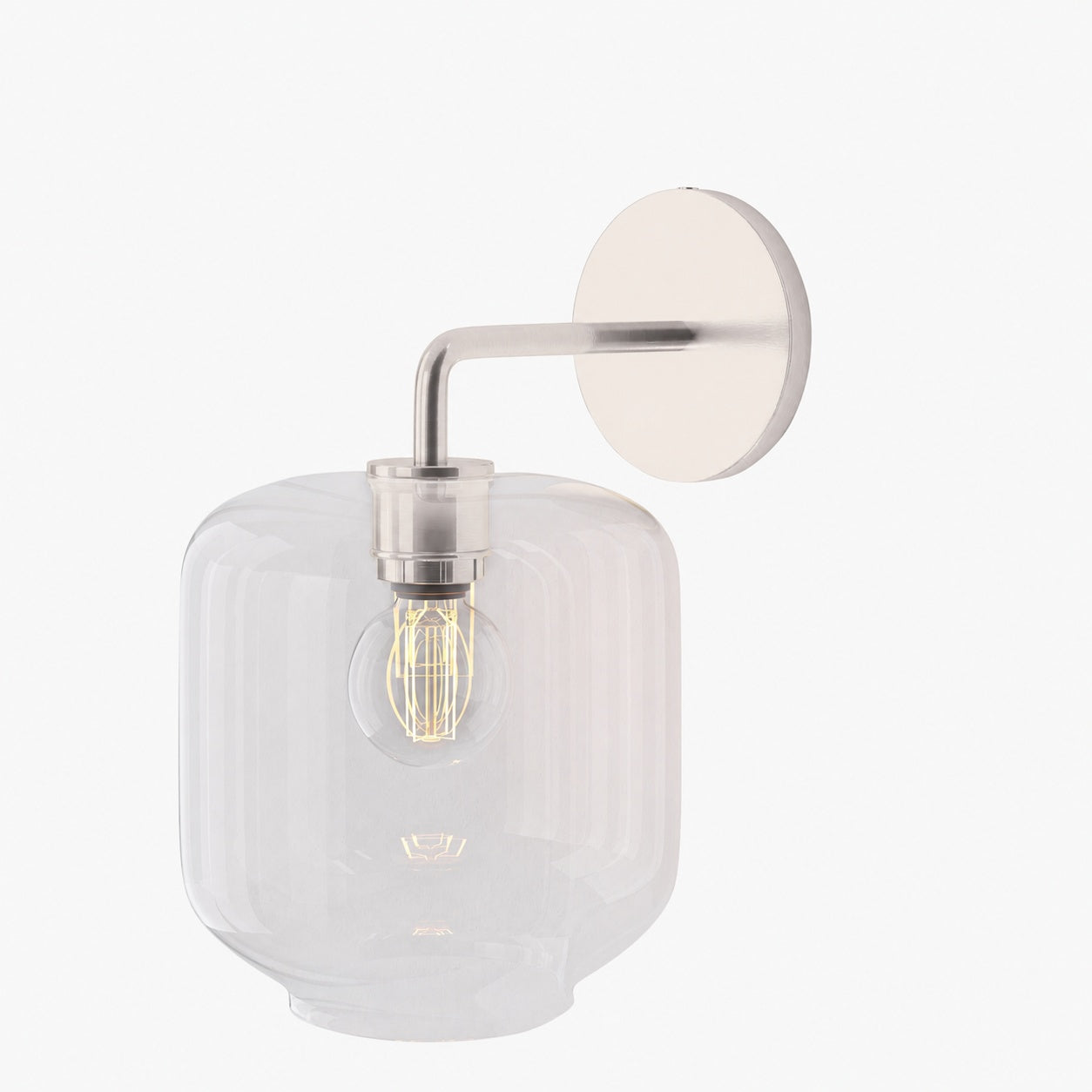 Lumivelle Pebble Sconce - Stylish Wall Light - Glass & Metal, Energy Efficient