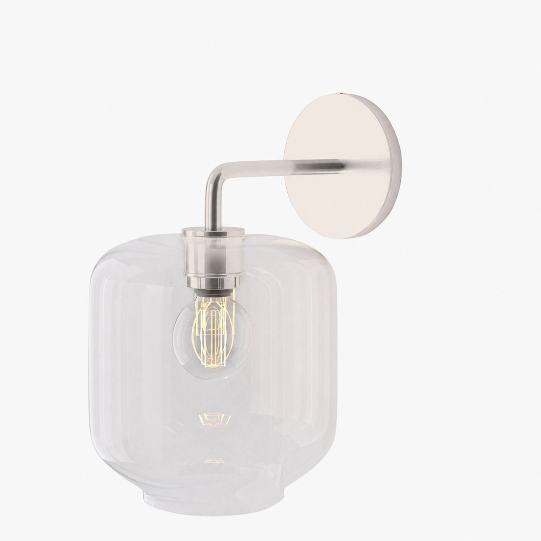 Lumivelle Pebble Sconce - Stylish Wall Light - Glass & Metal, Energy Efficient