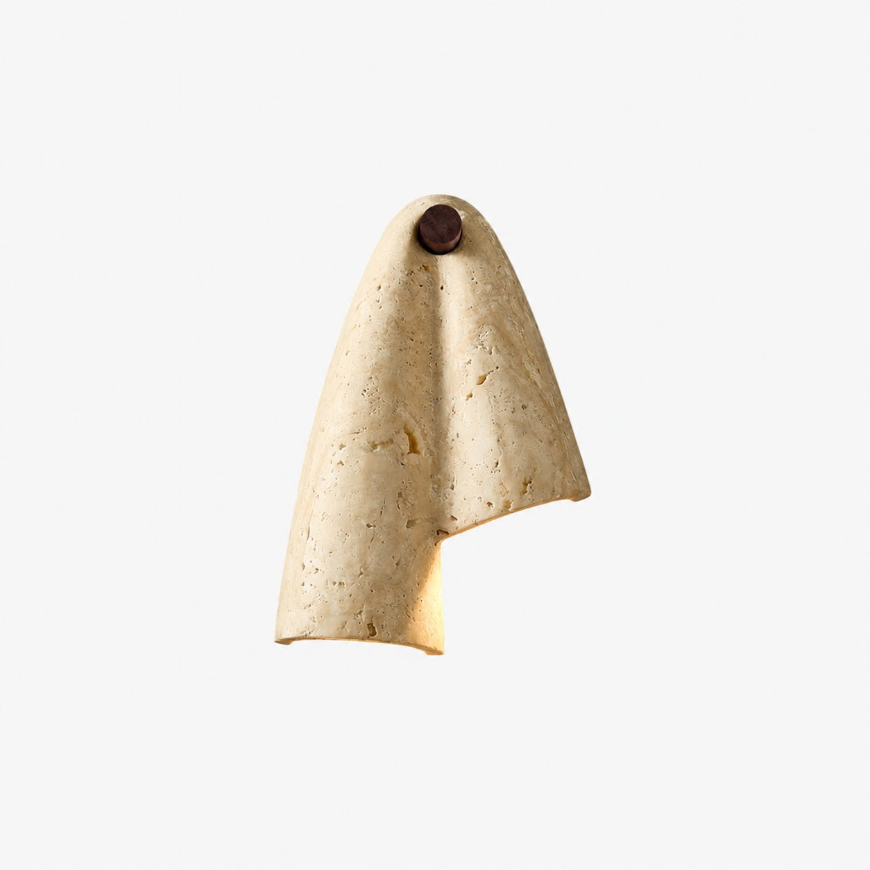 Travertine Wall Lamp – Minimalist Stone Sconce Decorative Lighting for Living Room