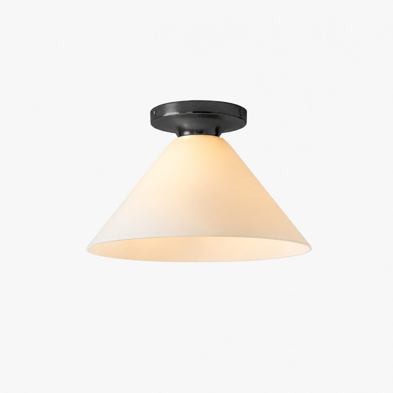 Conica Cone Flush Mount – Glass Ceiling Light for Modern Spaces