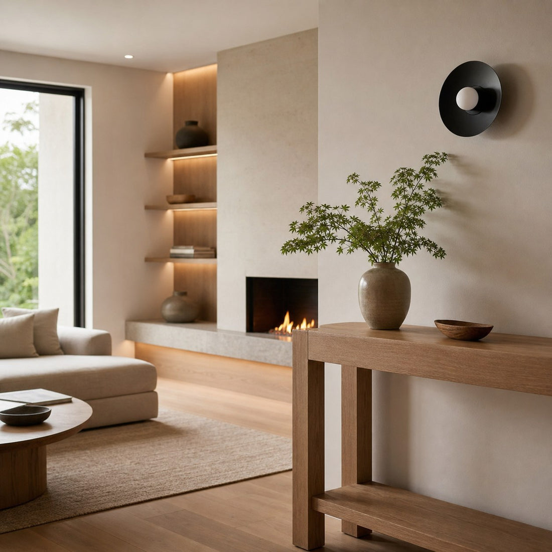 Radiro Globe Brass and Black Wall Light - Minimalist Scandinavian Sconce