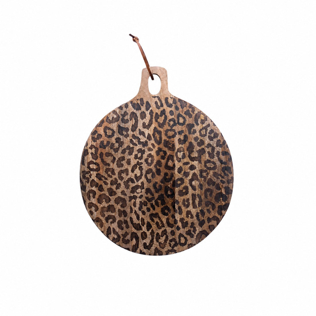 Lepwood Premium Leopard Print Sapele Wood Chopping Serving Board for Table Styling and Entertaining